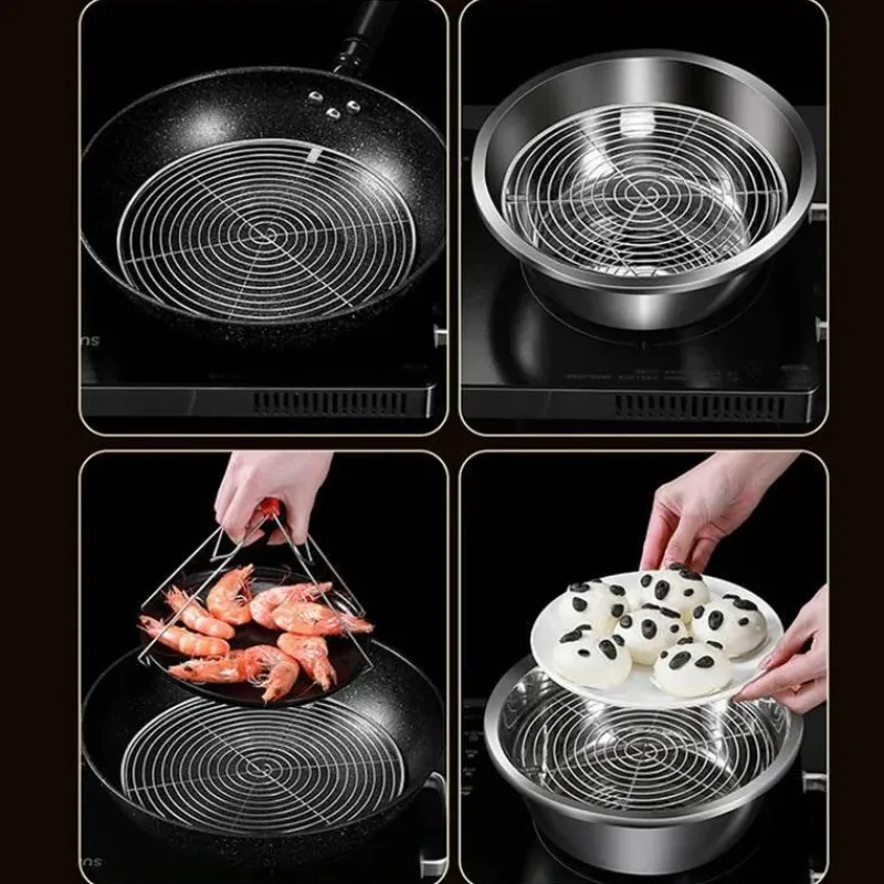 Tom Küche & Esszimmer-Edelstahl-Dampfgarer für Teigtaschen und Eier für perfekt gedämpfte