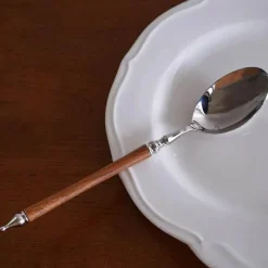 Feast u0026 Flair Küche & Esszimmer-Edelstahl-Geschirrset - 5-teilig mit Holzgriff