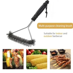 Adventure Basecamp Camping Im Freien|Küche & Esszimmer-Edelstahl-Grillbürste – Hochleistungsreiniger für Grills