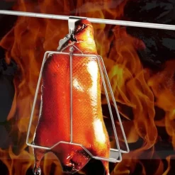 Tom Küche & Esszimmer-Edelstahl-Grillspieße – Grillklammern für Fisch und Geflügel