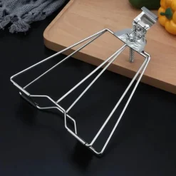 Tom Küche & Esszimmer-Edelstahl-Grillspieße – Grillklammern für Fisch und Geflügel