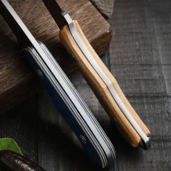 The Culinary Kit Camping-Werkzeuge|Camping Im Freien-Edelstahlmesser mit robustem Holzgriff