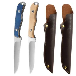 The Culinary Kit Camping-Werkzeuge|Camping Im Freien-Edelstahlmesser mit robustem Holzgriff