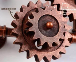 Comfort u0026 Style Beleuchtung-Edison Wall Sconce - American Wood and Iron Light Lamp