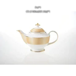 Feast u0026 Flair Küche & Esszimmer-Edle Teekanne aus Bone China – Europäisches Porzellan für Teeliebhaber