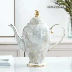 Feast u0026 Flair Küche & Esszimmer-Edle Teekanne aus Bone China – Europäisches Porzellan für Teeliebhaber