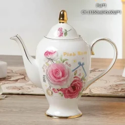 Feast u0026 Flair Küche & Esszimmer-Edle Teekanne aus Bone China – Europäisches Porzellan für Teeliebhaber