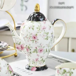 Feast u0026 Flair Küche & Esszimmer-Edle Teekanne aus Bone China – Europäisches Porzellan für Teeliebhaber