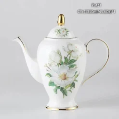 Feast u0026 Flair Küche & Esszimmer-Edle Teekanne aus Bone China – Europäisches Porzellan für Teeliebhaber