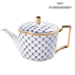 Feast u0026 Flair Küche & Esszimmer-Edle Teekanne aus Bone China – Europäisches Porzellan für Teeliebhaber