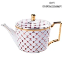 Feast u0026 Flair Küche & Esszimmer-Edle Teekanne aus Bone China – Europäisches Porzellan für Teeliebhaber