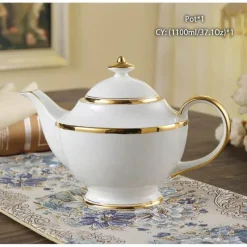 Feast u0026 Flair Küche & Esszimmer-Edle Teekanne aus Bone China – Europäisches Porzellan für Teeliebhaber