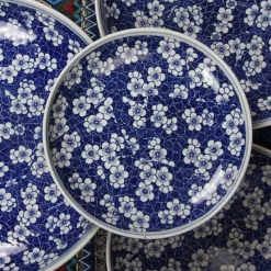 Elegance at the Table Küche & Esszimmer-Edler blau-weißer Servierteller aus Porzellan – chinesisches Geschirr für Pasta und Braten