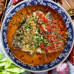 Elegance at the Table Küche & Esszimmer-Edler blau-weißer Servierteller aus Porzellan – chinesisches Geschirr für Pasta und Braten