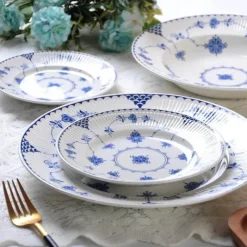 Elegance at the Table Küche & Esszimmer-Edler Keramik-Essteller – Stilvoller Steak-Salatteller