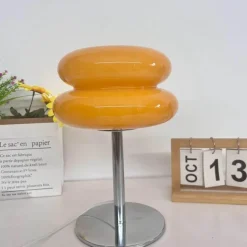 Glow u0026 Shade Beleuchtung-Egg Tart LED-Tischlampe – Dekorative Glasleuchte