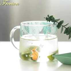 Feast u0026 Flair Küche & Esszimmer-Eichhörnchen-Kaffeetasse – 320 ml, hitzebeständig, für Tee und Bier