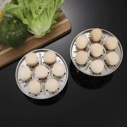 Space Savvy Küche & Esszimmer-Eierdämpfer-Gestell - Kochzubehör aus Edelstahl