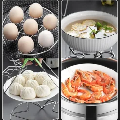 The Culinary Kit Küche & Esszimmer-Eierdämpfer-Gestell – Multifunktionale Aufbewahrungslösung zum Kochen