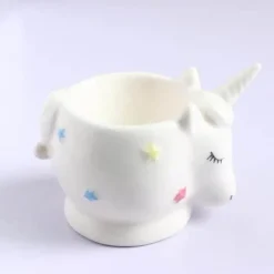 The Decor Haven Küche & Esszimmer-Eierhalter-Set aus Keramik – süße Frühstückshalter in Tierform, 2 Stück