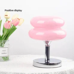 Bright Accents Beleuchtung-Eierkuchen-Schreibtischlampe aus Glas – Moderne, stilvolle Beleuchtung für Ihr Zuhause