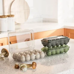 Space Savvy Küche & Esszimmer-Eier-Organizer – Lume Kühlschrank-Aufbewahrungsbehälter