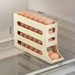 Space Savvy Küche & Esszimmer-Eierspender-Regal – Kühlschrank-Organizer für frische Eier