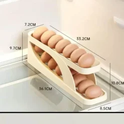 Space Savvy Küche & Esszimmer-Eierspender-Regal – Kühlschrank-Organizer für frische Eier