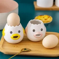 Tom Küche & Esszimmer-Eiertrenner aus Keramik – Einfaches Werkzeug zum Trennen von Eigelb und Eiweiß