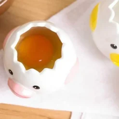 The Decor Haven Küche & Esszimmer-Eigelbtrenner mit Cartoon-Hühnchenmotiv – süßes Küchenwerkzeug