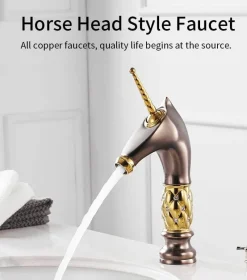 The Culinary Kit Küche & Esszimmer-Einhorn-Badezimmerarmatur – Kreative Einzelwaschbeckenarmatur