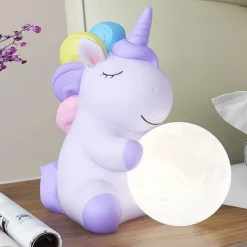 Bright Accents Beleuchtung-Einhorn-Nachtlicht - Dekorative Lampe fürs Kinderzimmer