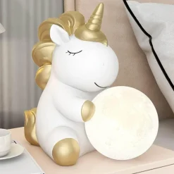 Bright Accents Beleuchtung-Einhorn-Nachtlicht - Dekorative Lampe fürs Kinderzimmer