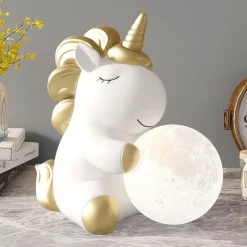 Bright Accents Beleuchtung-Einhorn-Nachtlicht - Dekorative Lampe fürs Kinderzimmer