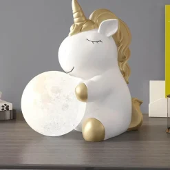 Bright Accents Beleuchtung-Einhorn-Nachtlicht - Dekorative Lampe fürs Kinderzimmer