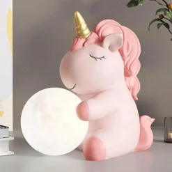 Bright Accents Beleuchtung-Einhorn-Nachtlicht - Dekorative Lampe fürs Kinderzimmer