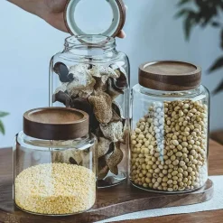 Plates u0026 More Küche & Esszimmer-Einmachglas mit Bambusdeckel – Gewürz- und Würzmittel-Organizer