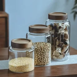 Plates u0026 More Küche & Esszimmer-Einmachglas mit Bambusdeckel – Gewürz- und Würzmittel-Organizer
