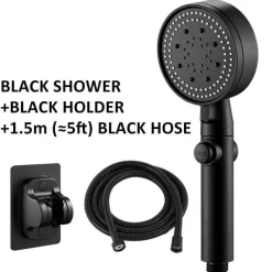 Tranquil Waters Badezimmer-Einstellbarer Hochdruck-Duschkopf – Multi-Mode-Sprüheinstellungen