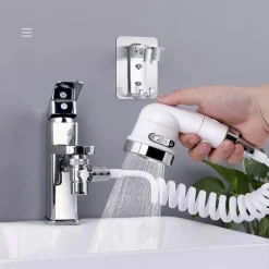 The Blissful Bath Badezimmer-Einstellbarer Hochdruck-Wasserhahn-Verlängerungskopf