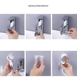 The Blissful Bath Badezimmer-Einstellbarer Hochdruck-Wasserhahn-Verlängerungskopf