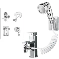 The Blissful Bath Badezimmer-Einstellbarer Hochdruck-Wasserhahn-Verlängerungskopf