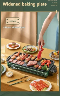 The Decor Haven Camping-Werkzeuge|Camping Im Freien-Einstellbarer rauchfreier Elektrogrill - Kochgerät für den Innenbereich