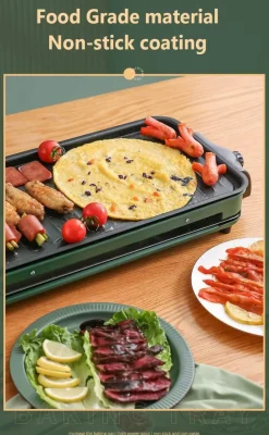 The Decor Haven Camping-Werkzeuge|Camping Im Freien-Einstellbarer rauchfreier Elektrogrill - Kochgerät für den Innenbereich