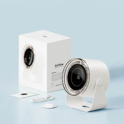 The Decor Haven Gadgets Für Zuhause-Einstellbarer, wiederaufladbarer Reiseventilator – Desktop-Kühllösung mit mehreren Geschwindigkeiten