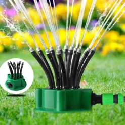 Nomad Gear Camping Im Freien|Outdoor & Garten-Einstellbares, faltbares Gartensprinklersystem – Effiziente Bewässerungslösung