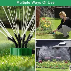 Nomad Gear Camping Im Freien|Outdoor & Garten-Einstellbares, faltbares Gartensprinklersystem – Effiziente Bewässerungslösung