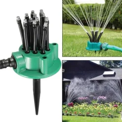 Nomad Gear Camping Im Freien|Outdoor & Garten-Einstellbares, faltbares Gartensprinklersystem – Effiziente Bewässerungslösung