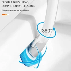 The Blissful Bath Badezimmer-Einweg-Toilettenbürste – Profi-Reinigungswerkzeug mit langem Griff