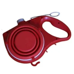 Furendo Haustierzubehör|Reinigungswerkzeuge Für Haustiere-Einziehbare Hundeleine mit Wasserflasche – Reise-Haustierzubehör für Hunde